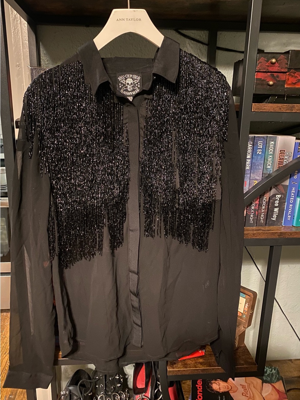 Any old iron beaded shirt